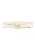 Maje Clover slim leather belt - Gold