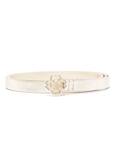 Maje Clover slim leather belt Women