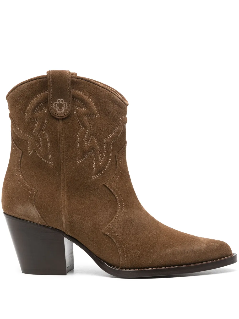 Maje 65mm Western suede boots Women