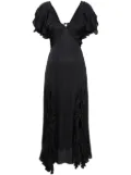 Maje open-back maxi dress - Black