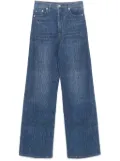 Maje rhinestone-embellished jeans - Blue