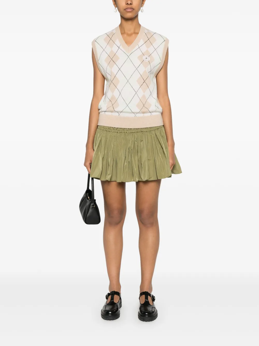 Maje Gebreid gilet - Beige