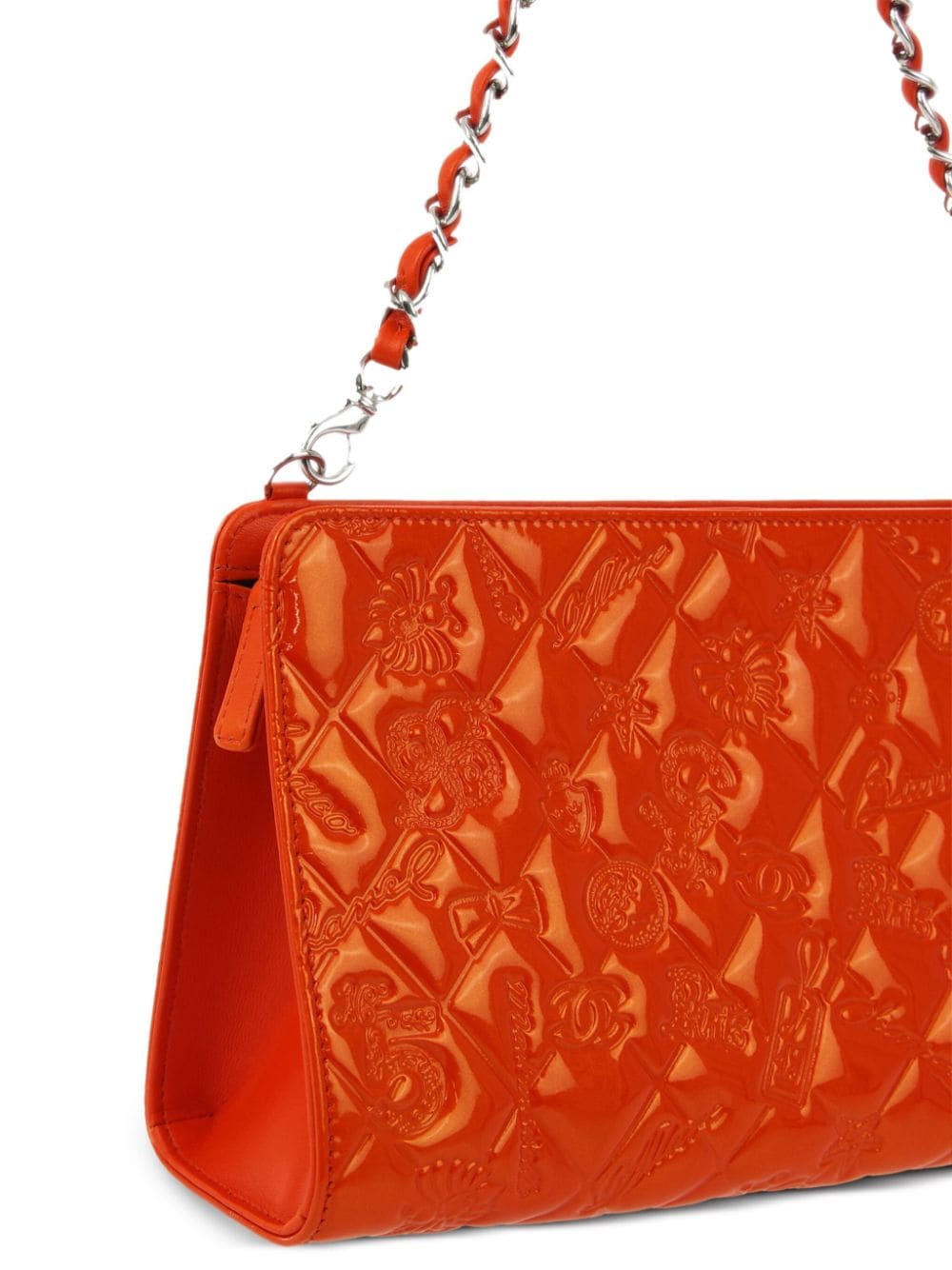 Pre-owned Chanel 2009 Icon Handbag In Orange