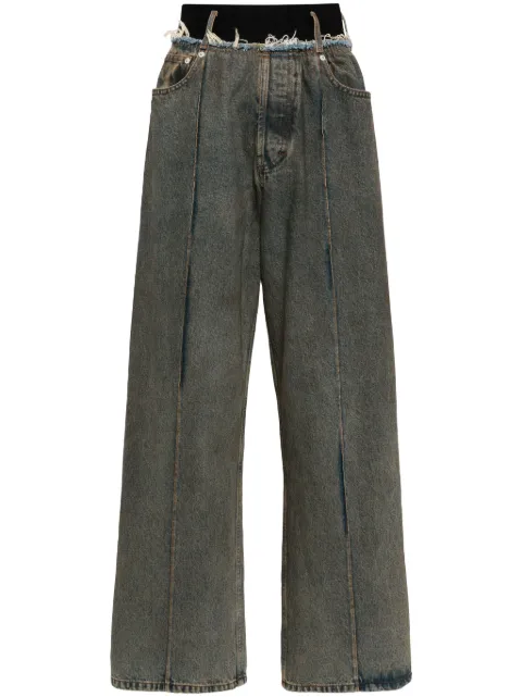 ALAINPAUL jeans con detalles deshilachado