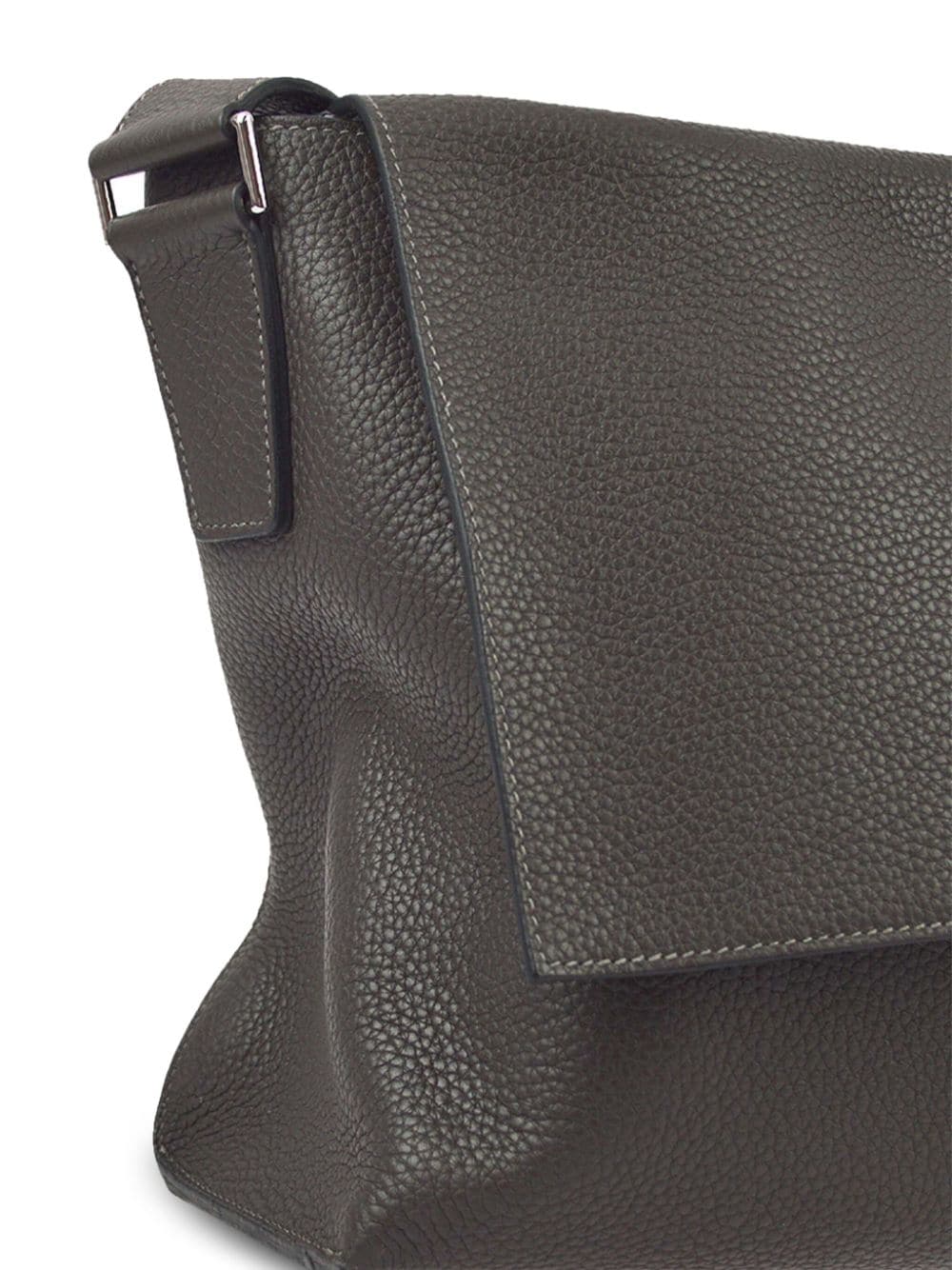 Pre-owned Hermes 2011 Alfred 35 Shoulder Bag In Grey