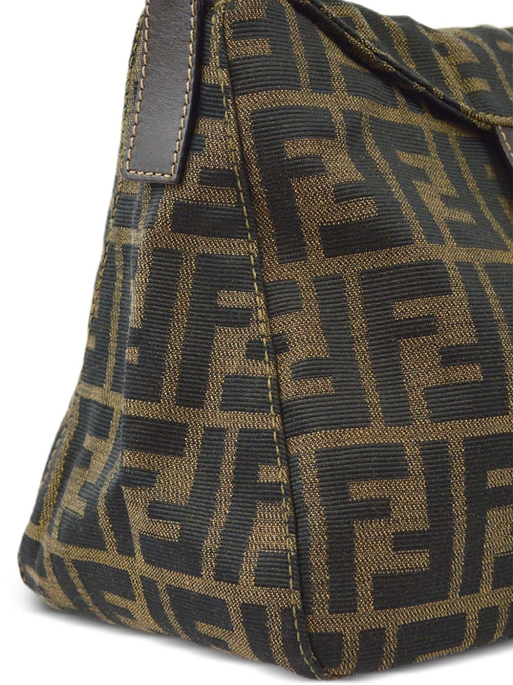 Pre-owned Fendi 1990-2000s Zucca-jacquard Shoulder Bag In Brown