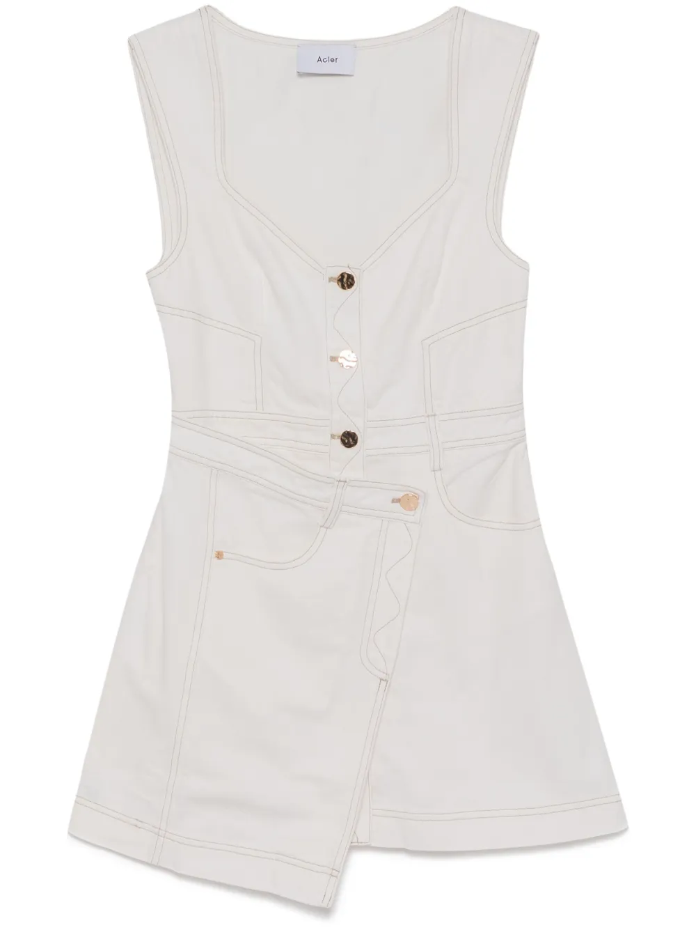 Acler Amesbury Dress In Neutrals