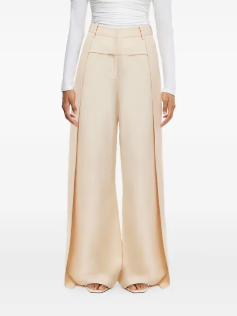 Acler draped-panelled palazzo pants 