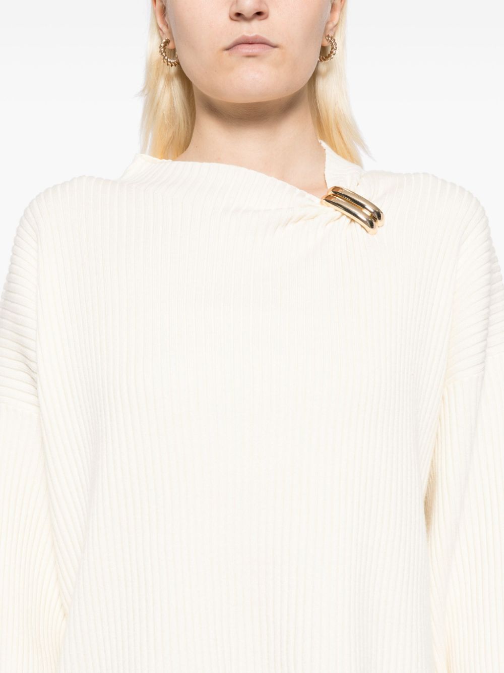 Shop Acler Westerdale Jumper In Neutrals