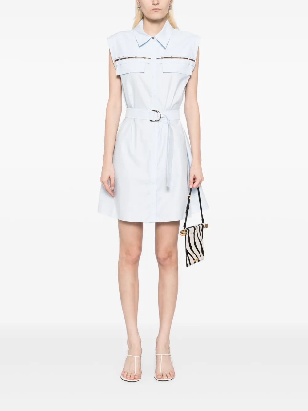Acler stanbrook mini dress - Blauw