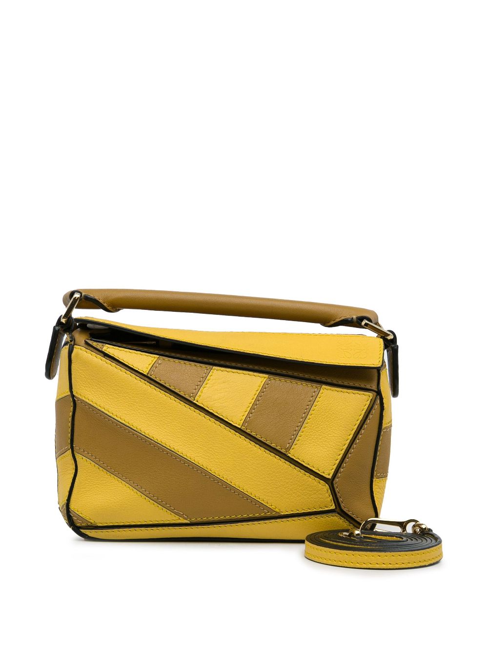 Loewe 2014-2023 Mini Puzzle Rugby Stripe satchel Women