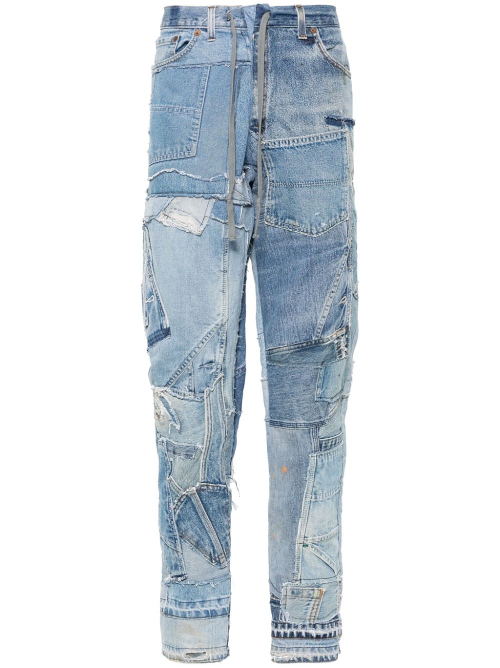 GREG LAUREN PATCHWORK-DESIGN JEANS