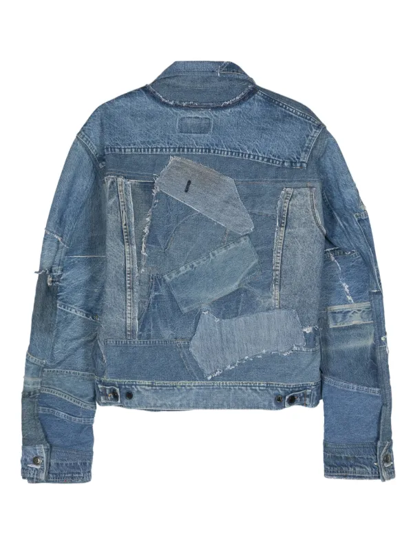 Greg lauren denim jacket hotsell