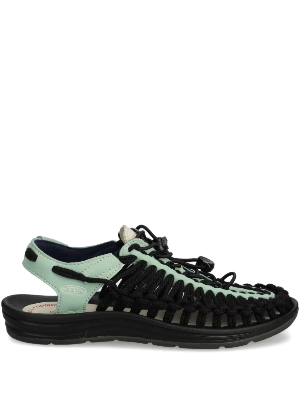 KEEN FOOTWEAR Uneek geweven sandalen met trekkoord Zwart