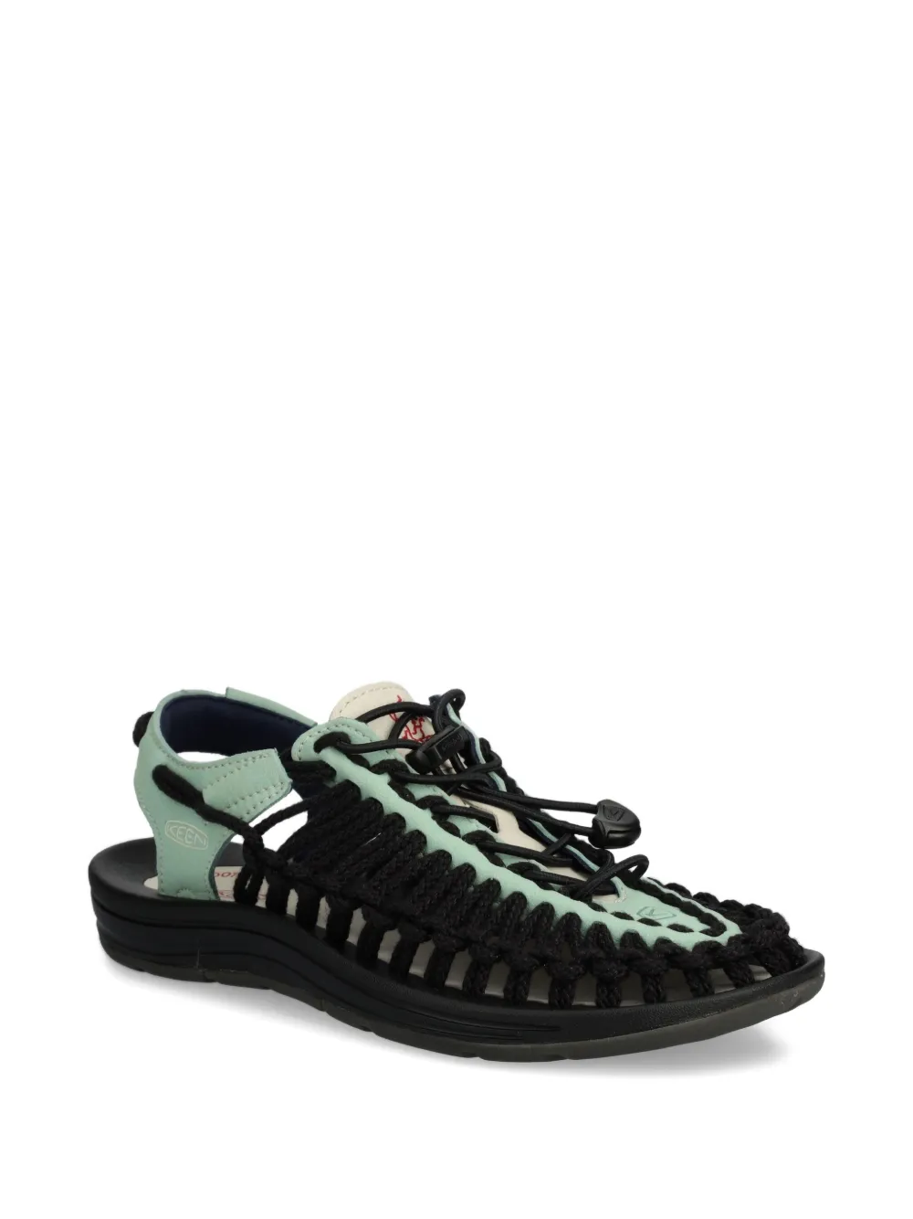 KEEN FOOTWEAR Uneek geweven sandalen met trekkoord Zwart