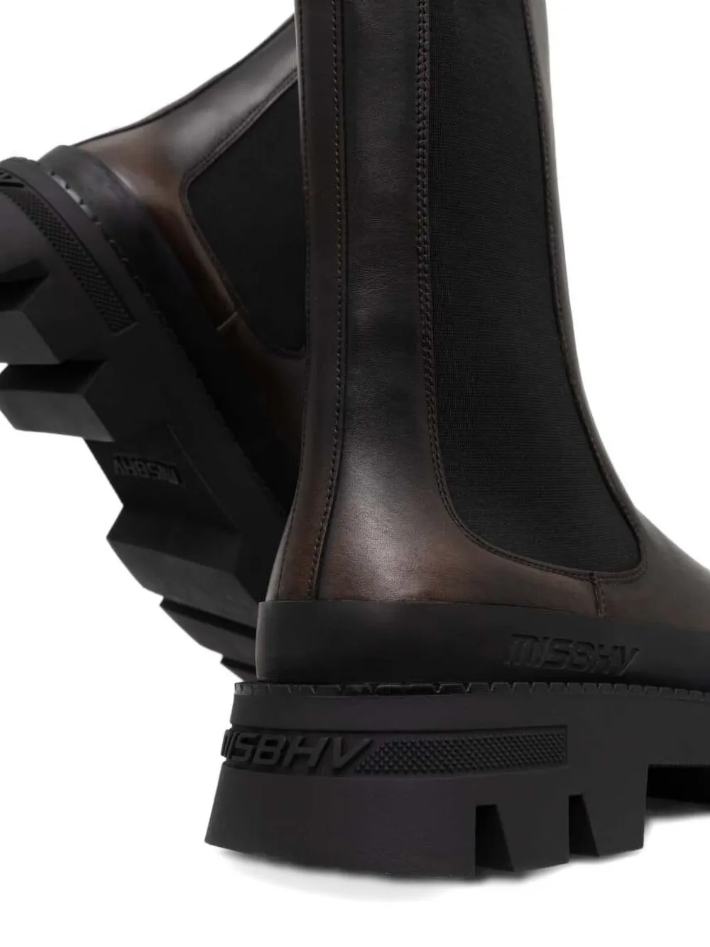 MISBHV The 2000 platform chelsea boots Brown