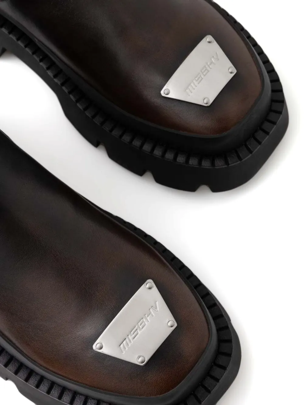 MISBHV The 2000 platform chelsea boots Brown