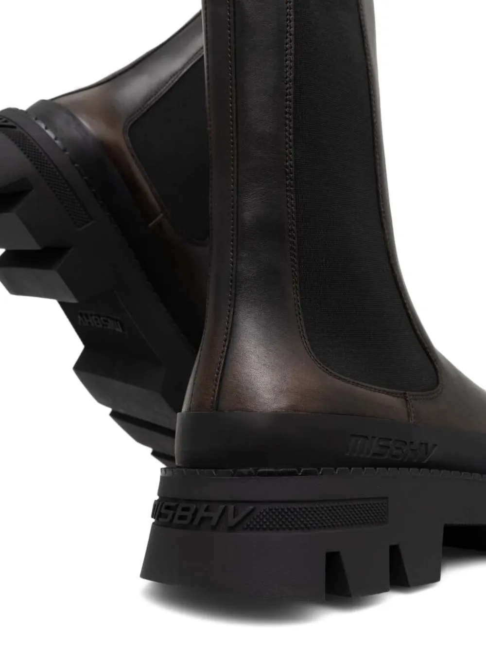 MISBHV The 2000 platform chelsea boots Brown