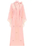Huishan Zhang Salina V-neck midi dress - Pink