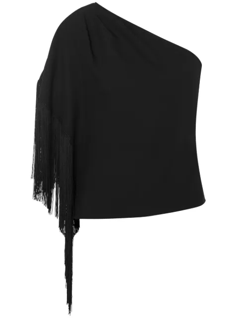 Moschino one-shoulder fringed blouse