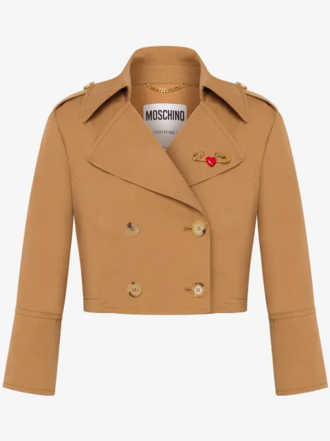 Moschino chamarra corta con doble botonadura