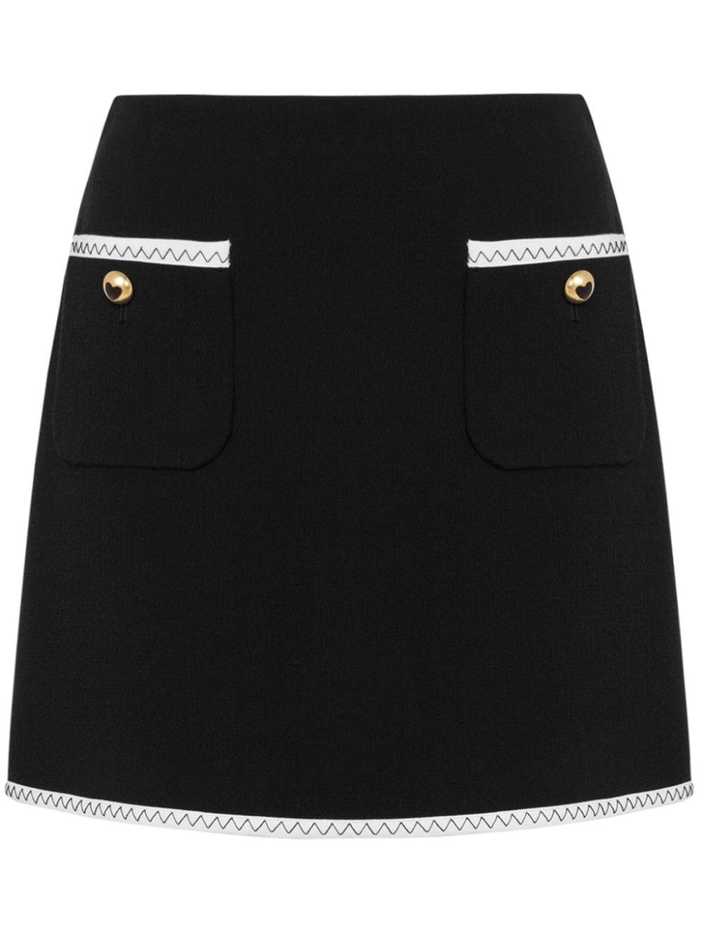 Moschino High-rise Mini Skirt In Black