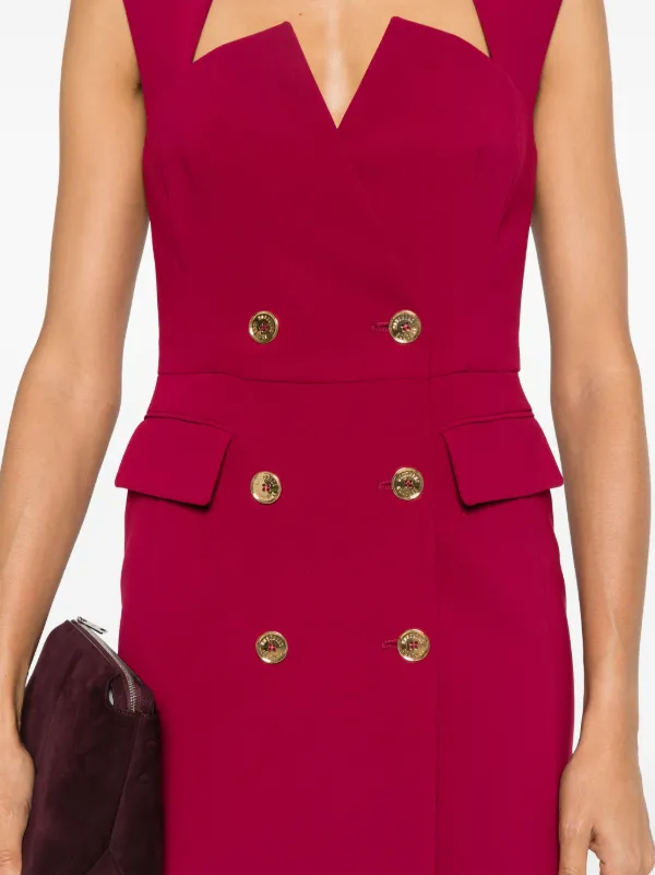 Moschino double-breasted Midi Dress | Red | FARFETCH