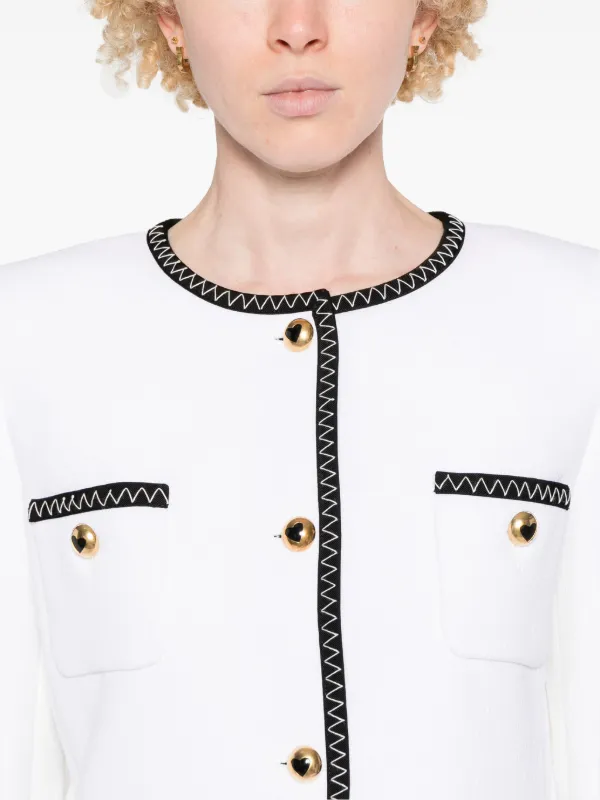 Moschino シングルジャケット | ホワイト | FARFETCH JP