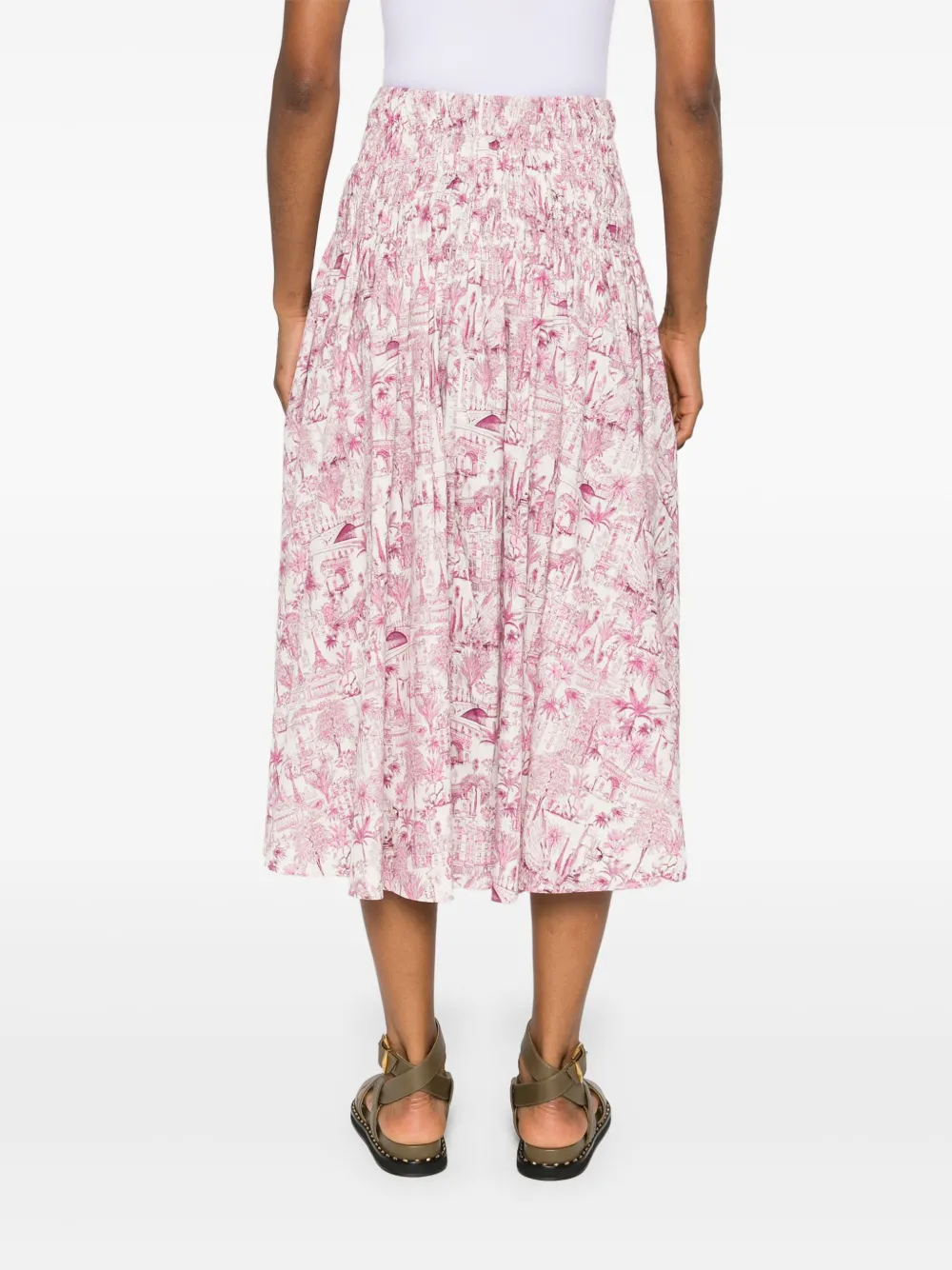 Cheap Maje smocked-waist skirt Women