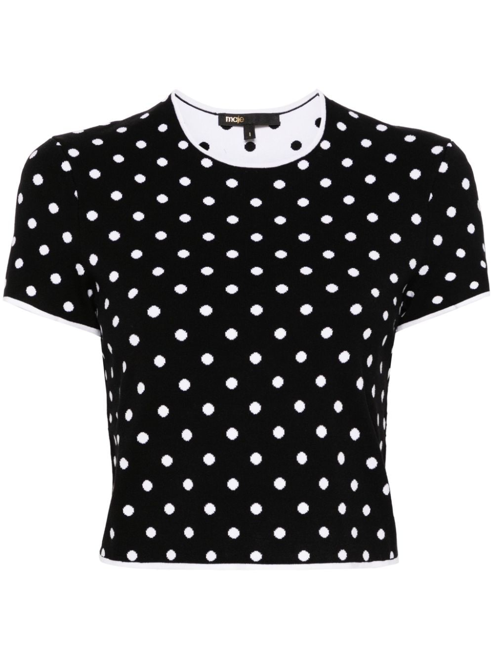 polka dot-print T-shirt