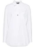 Maje oversized poplin shirt - White