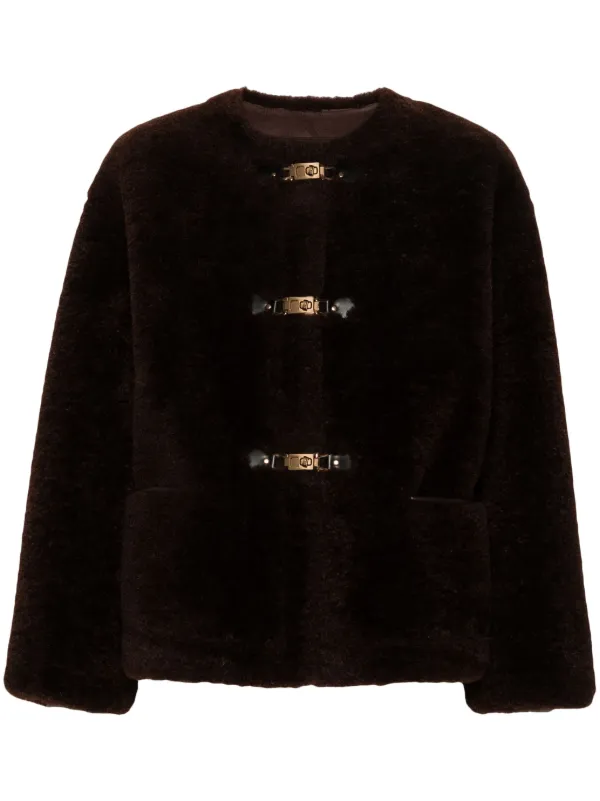Maje faux fur jacket deals