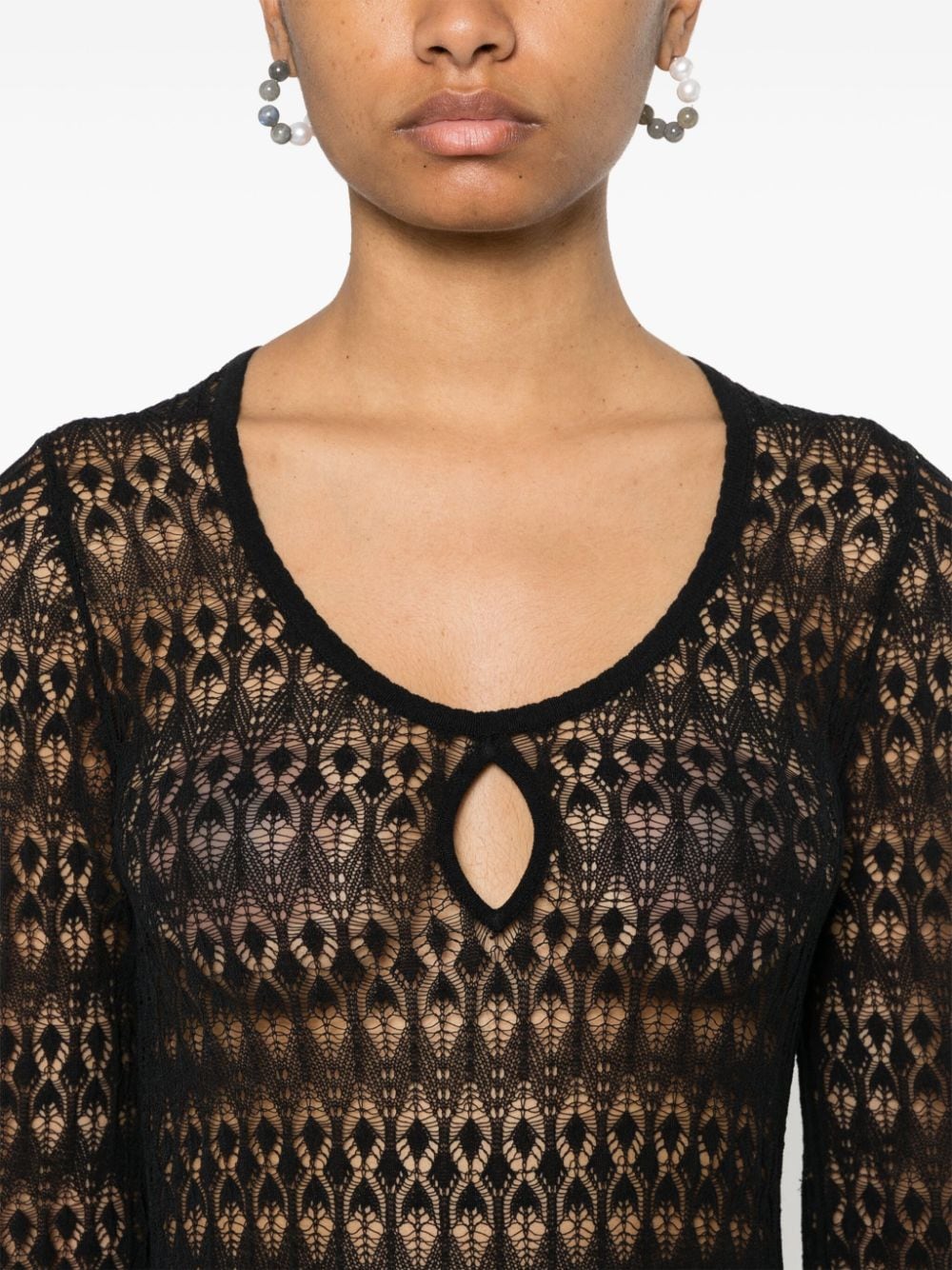 Shop Isabel Marant Parma Knitted Dress In Black