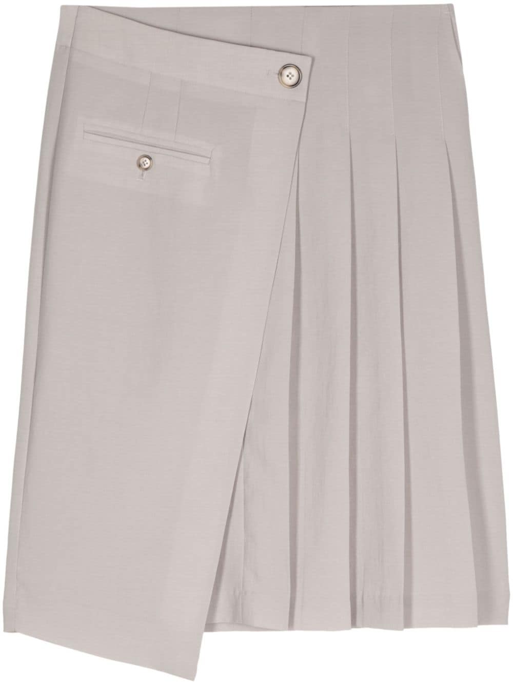 asymmetric wraped skirt