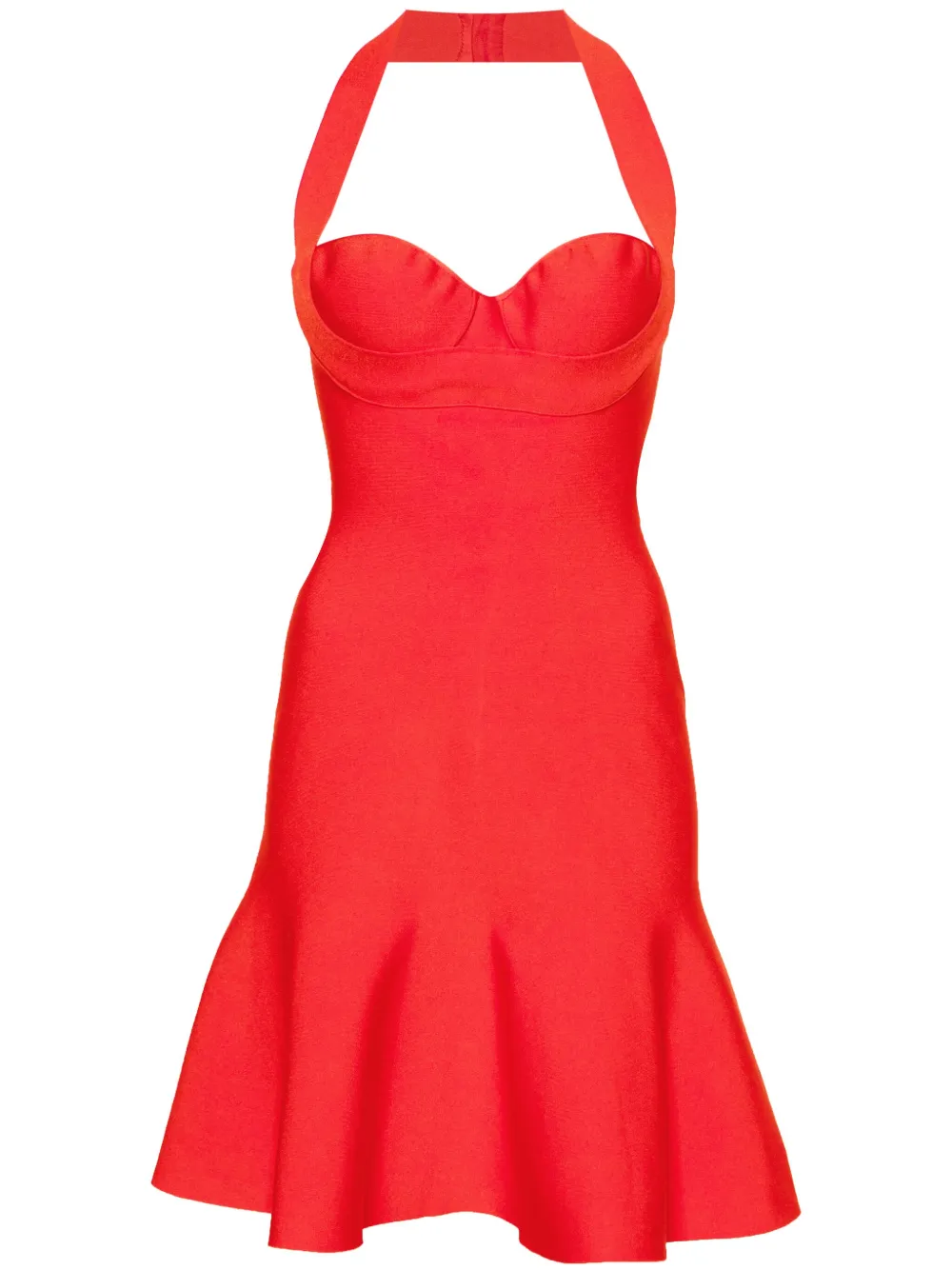 Alaïa vestido corto con cuello halter | rojo | Image 1
