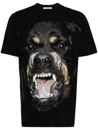 Givenchy Rottweiler print Cotton T shirt Black FARFETCH BN