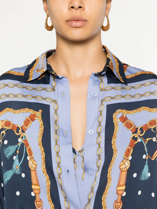 Chemise imprimé chaine sale