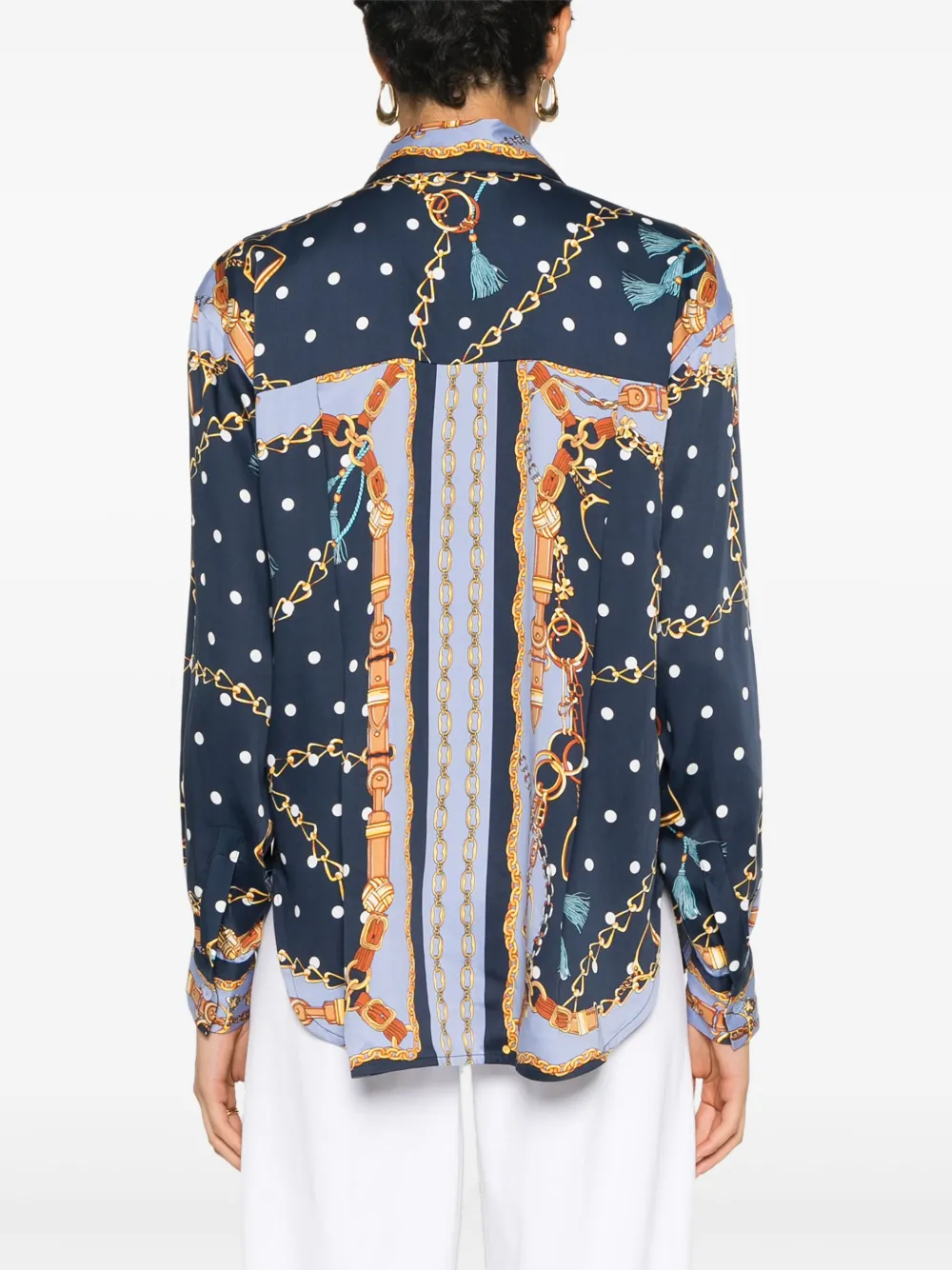 Cheap Maje satin-effect patterned shirt Women