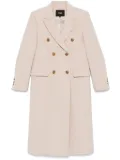 Maje long lined coat - Neutrals