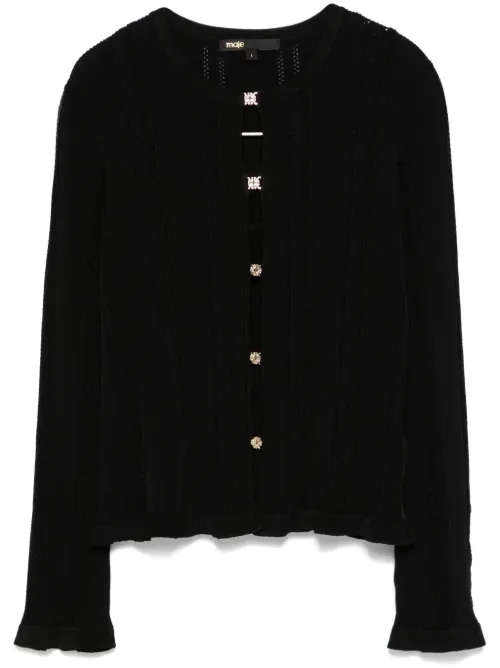 Maje cardigan 2 en 1 - Noir - Maje - Modalova