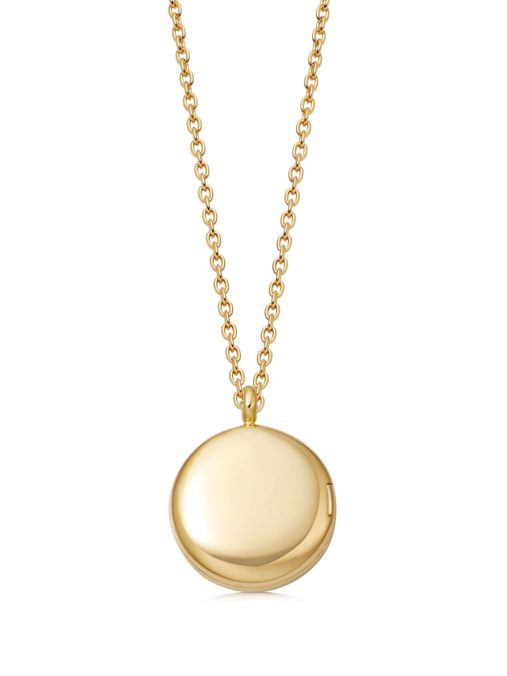 Image 2 of Astley Clarke 18kt recycled gold vermeil Terra Strength locket necklace