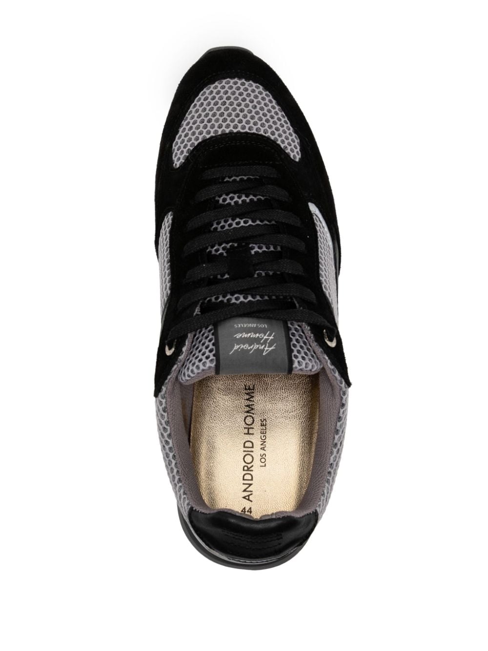 Shop Android Homme Zuma Lace-up Panelled Sneakers In Black