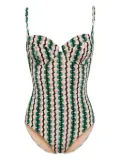 Evarae Holly graphic-print swimsuit - Pink
