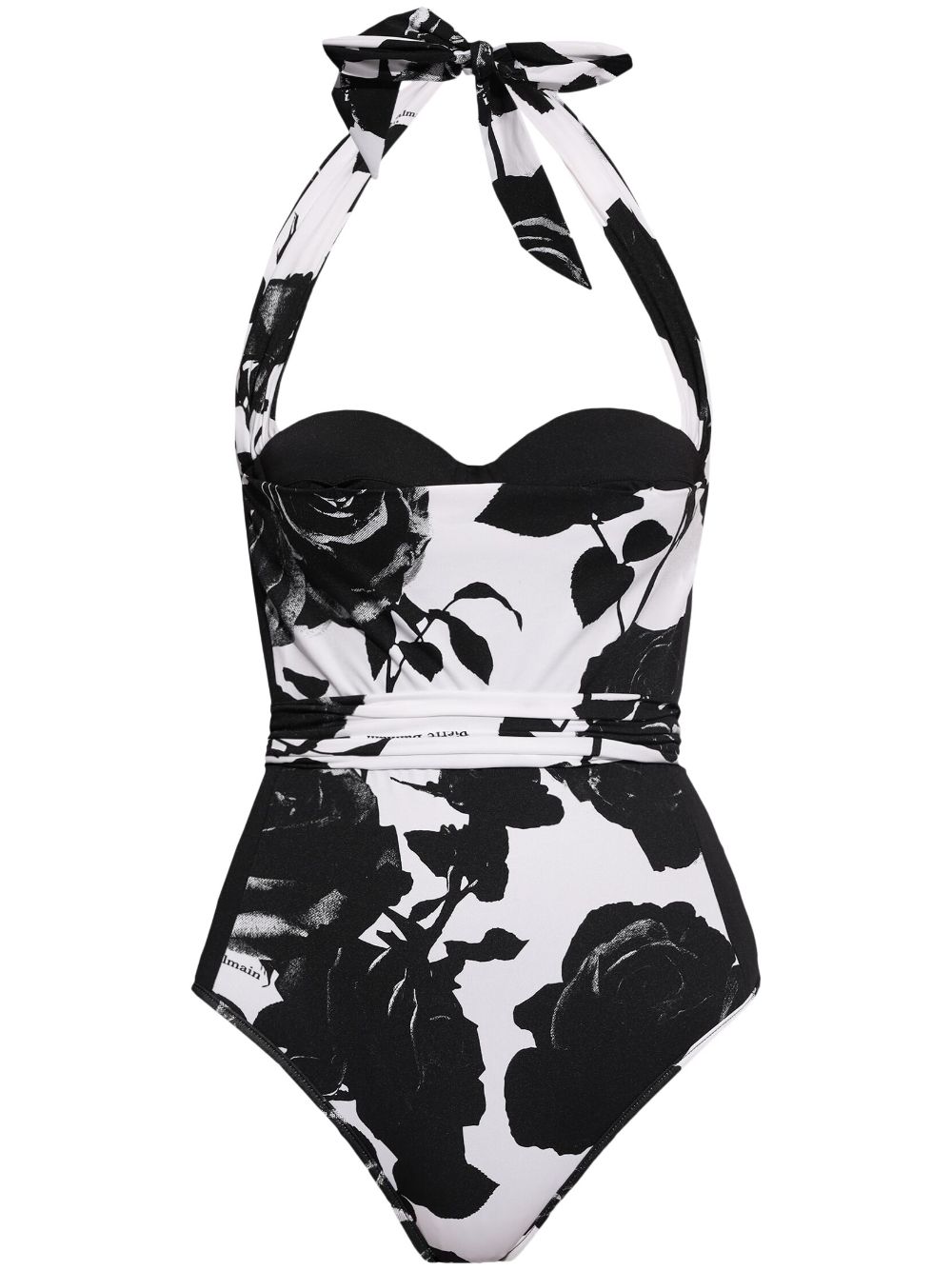 Balmain floral-print swimsuit - Nero