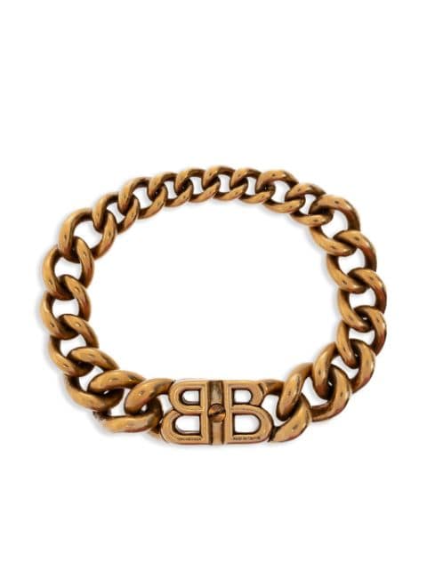 Balenciaga BB Icon gourmette-chain bracelet