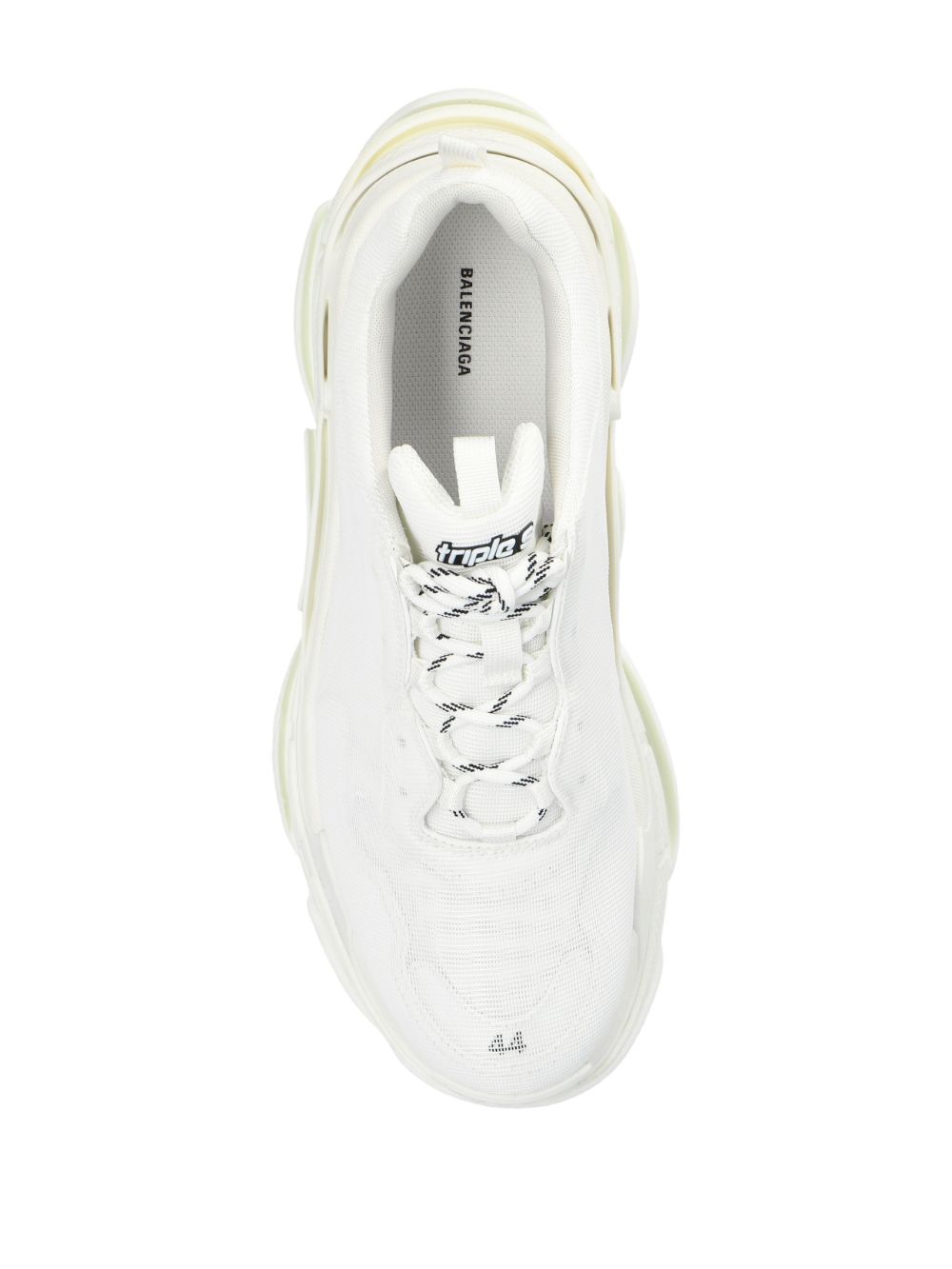 Shop Balenciaga Triple S Sneakers In White