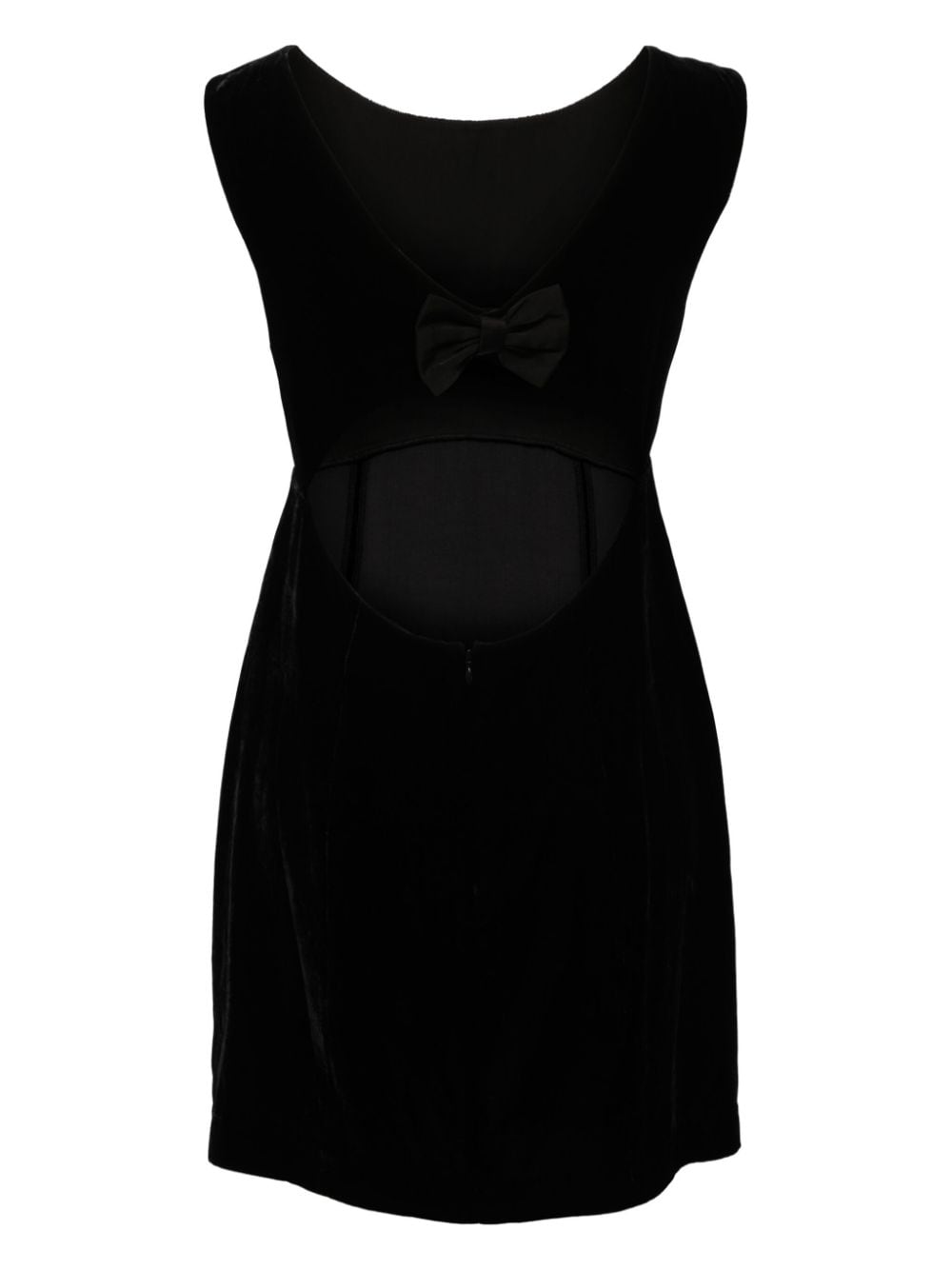 Shop Rixo London Michaela Cut-out Mini Dress In Black