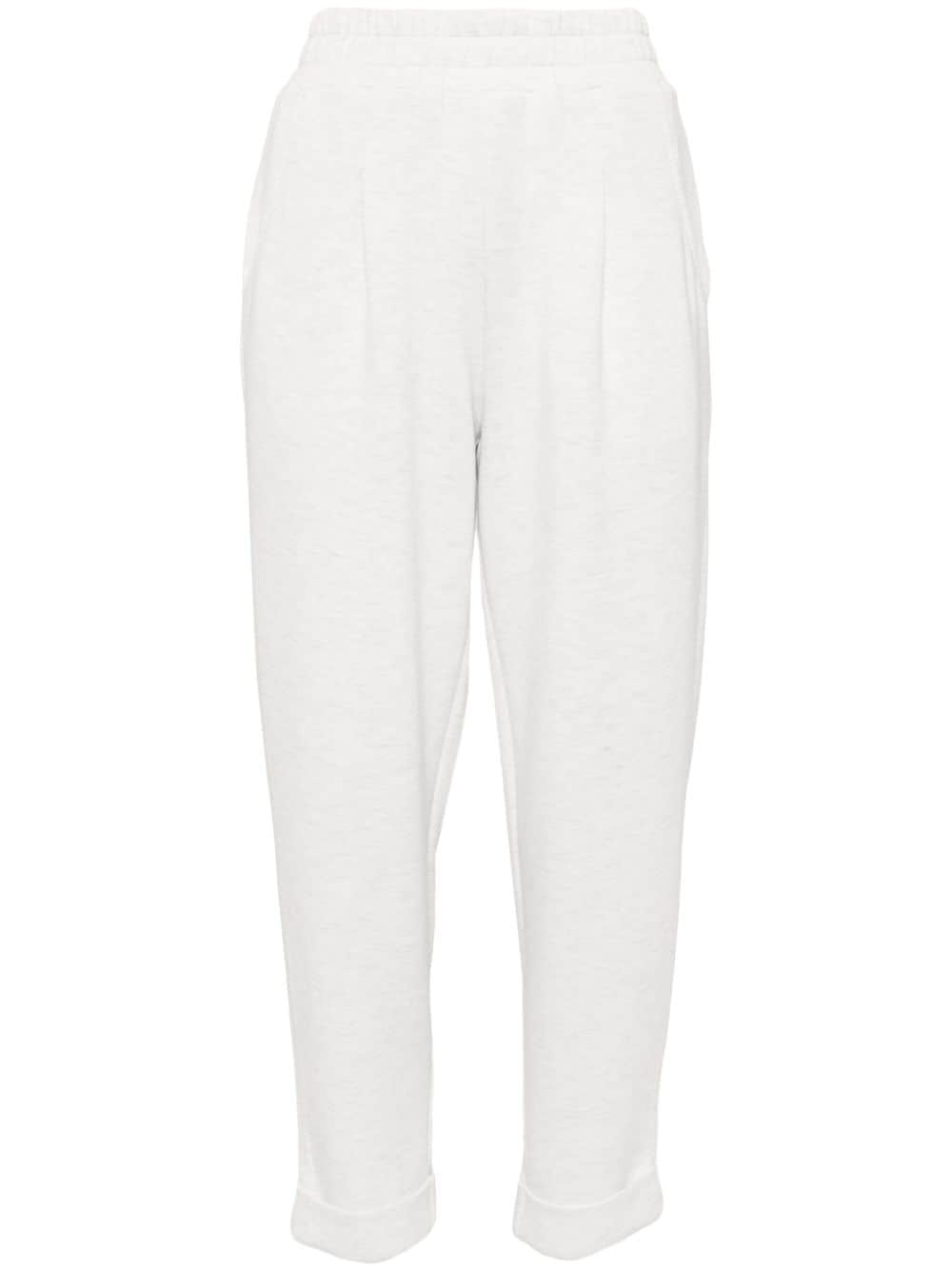 Varley mélange-effect tapered trousers - Grigio
