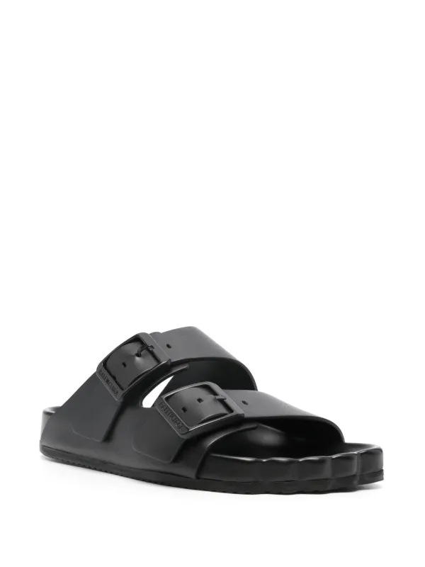 【関税＆送料込み】Balenciaga Black Leather Sandals Balenciaga Sunday Sandals | Black | FARFETCH