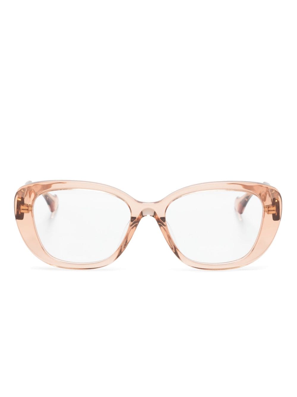 Gucci Gg1559ok Square-frame Glasses In Neutrals